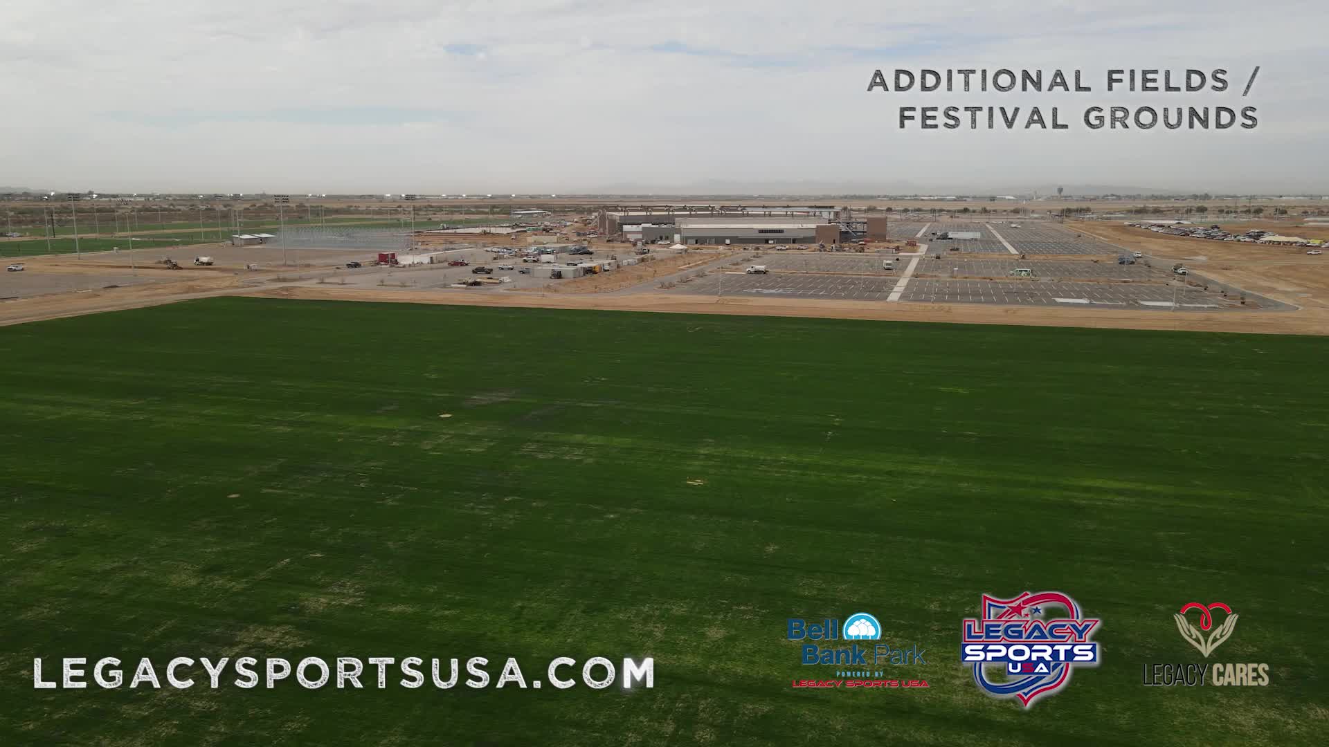 Drone footage: Bell Bank Park in Mesa set to open in January